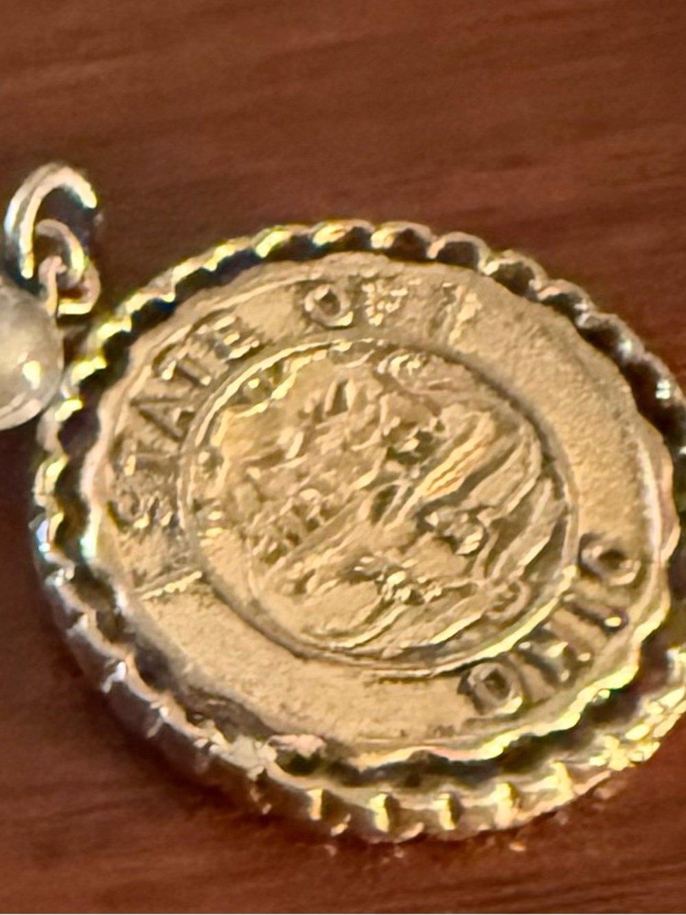Political Campaign gold tone bracelet w/State of Ohio seal - Womens Jewelry